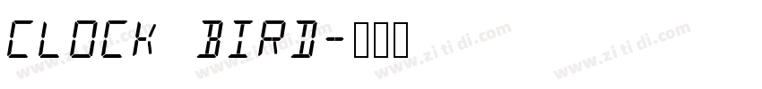 CLOCK BIRD字体转换